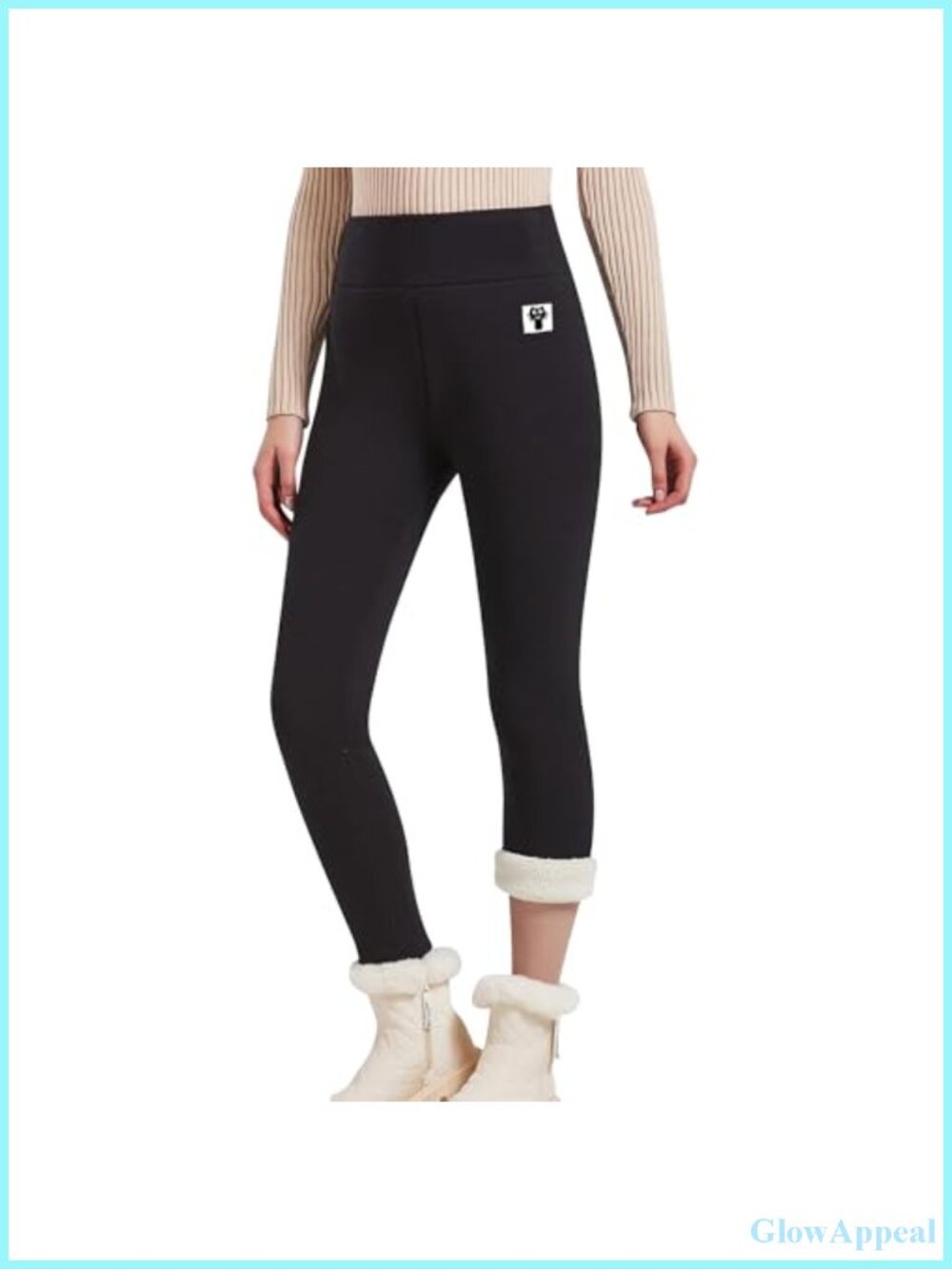 Fleece Lined High Waisted Leggings Thermal Thick Winter Warm Pants Stretchy